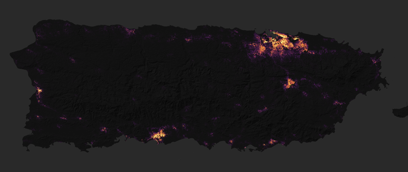 Illustration for article titled These NASA Images Of Puerto Rico's Power Loss Are Staggering